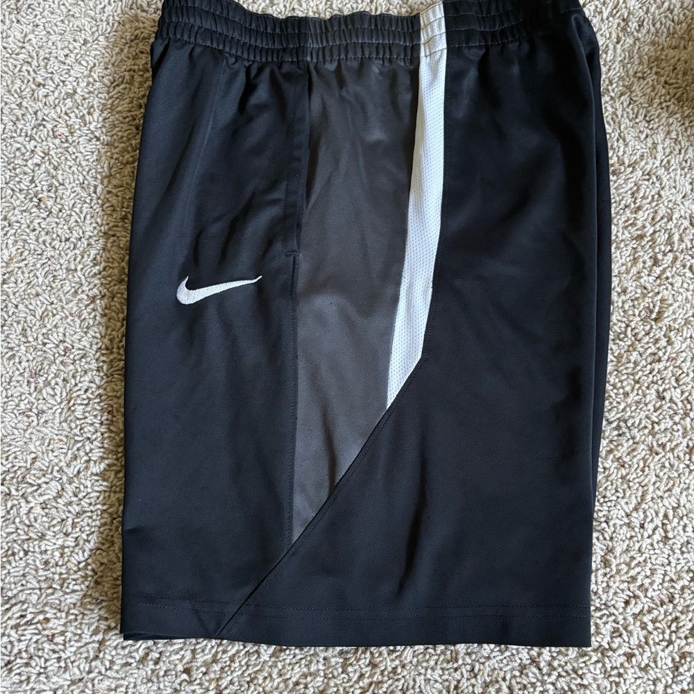 Nike Black and White Sports Shorts youth